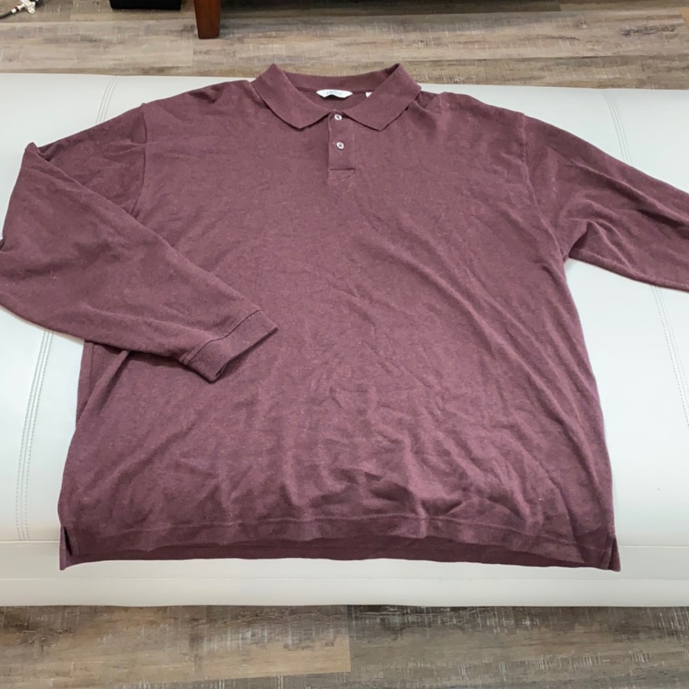 Izod brand, Men’s, 2XL, Maroon long sleeve shirt